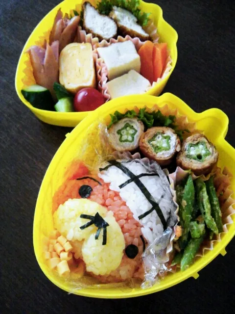 Snapdishの料理写真:らこすけ弁当|まんだいじゅんこさん