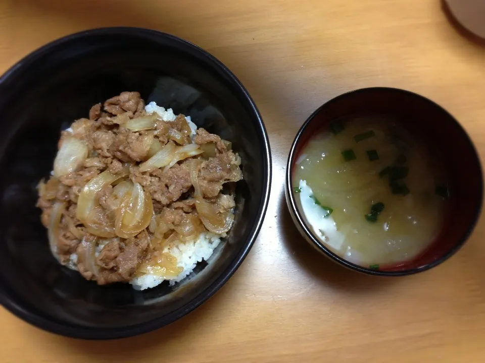 牛丼♡味噌汁|まい♡さん