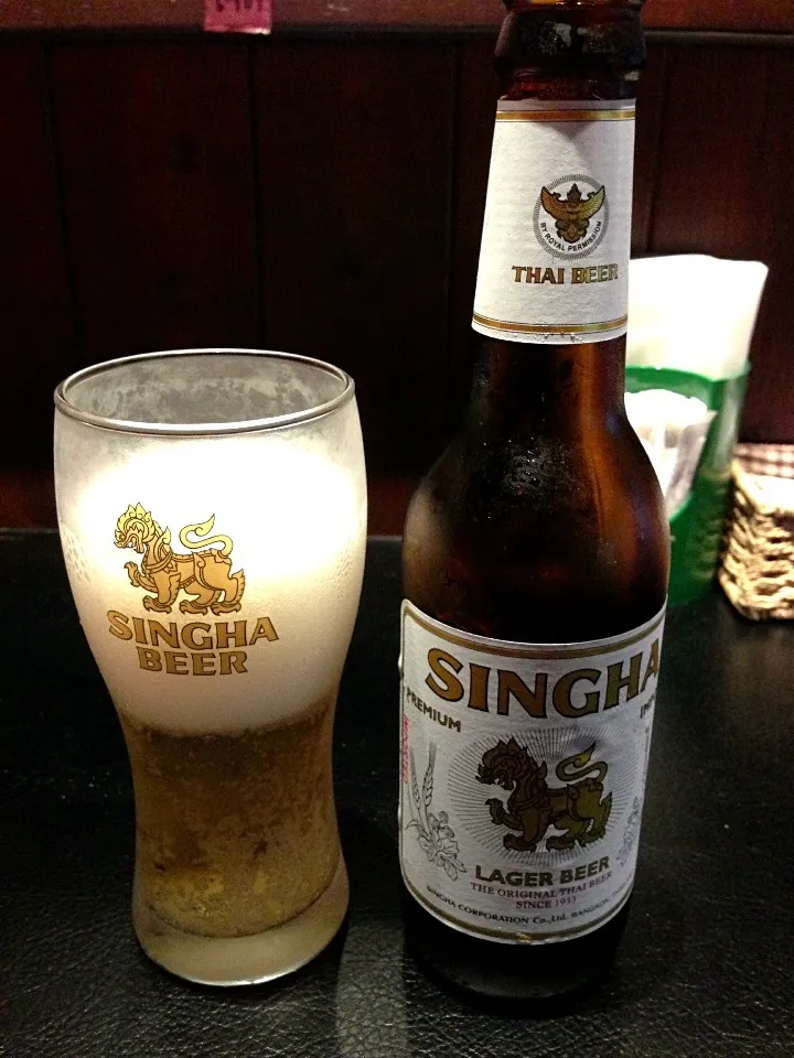 Snapdishの料理写真:เบียร์สิงห์ SINGHA BEER🍺@ที่ญี่ปุ่น オールドタイランド 新橋|akiさん