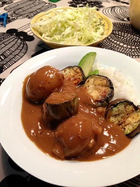 ナスとアボカドのココナツカレー|奈々子さん