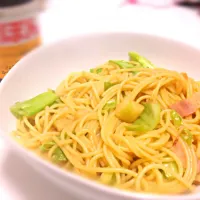 キャベツとベーコンのポン酢パスタ|あかねさん