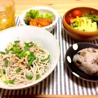 Snapdishの料理写真:豆乳ダレのぶっかけ蕎麦|えみさん