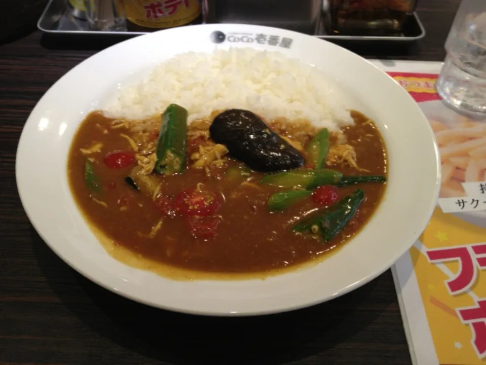 【期間限定】チキンと夏野菜カレーを頂きました。|momongatomoさん