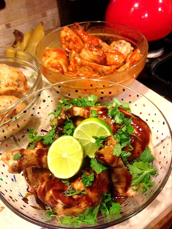 3 kinds of chicken ready to BBQ!|David McGuireさん