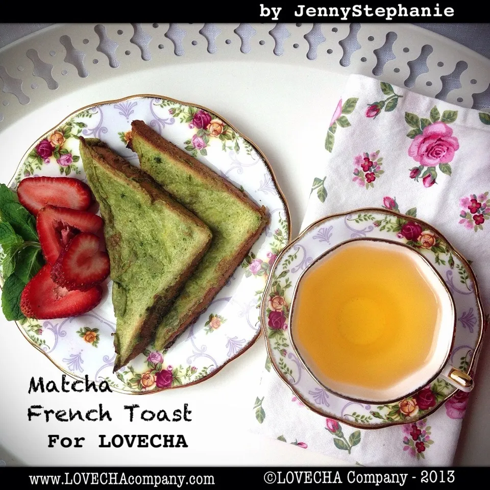 Matcha French Toast pair with Oolong Tea|LovechaCompanyさん