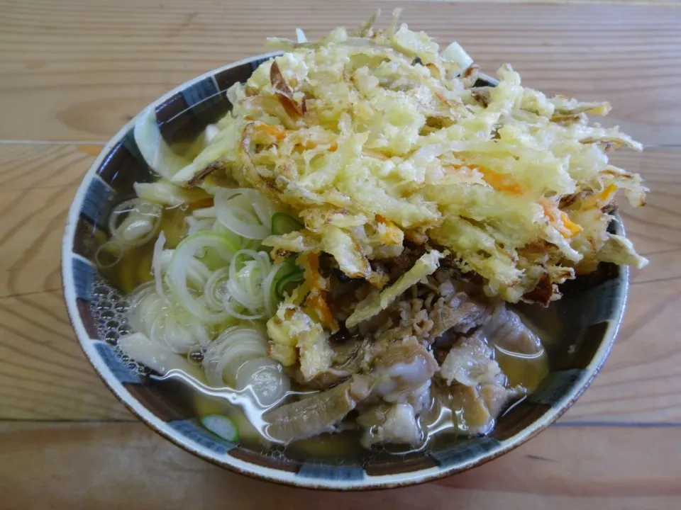 Snapdishの料理写真:吉田うどん+天ぷらを頂きました。|momongatomoさん