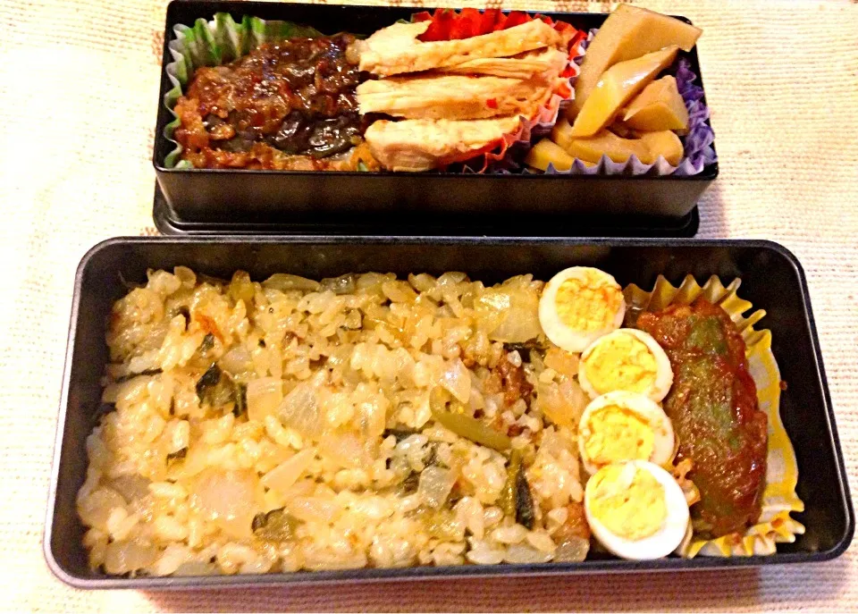 お弁当。高菜チャーハン|ともみさん