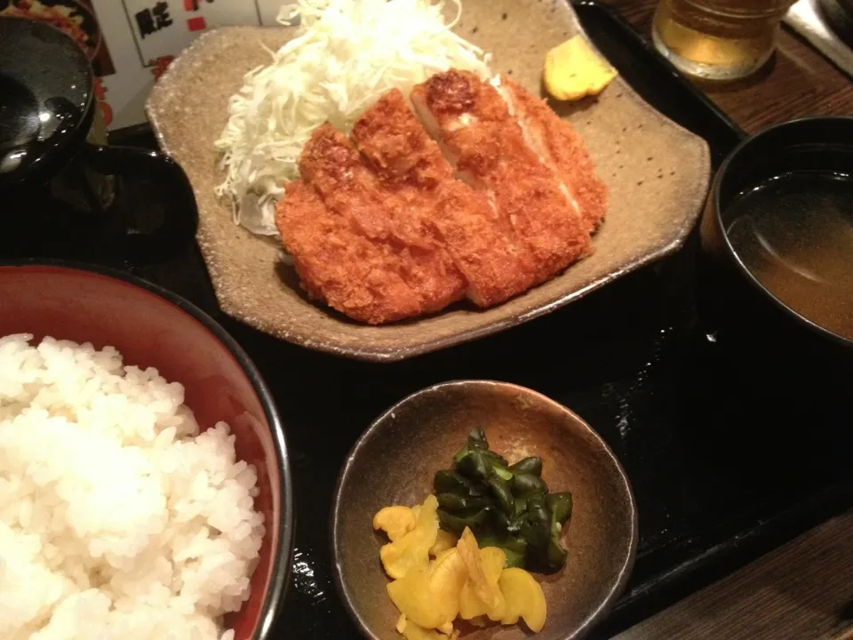 【週替ランチ】チキンカツ定食を頂きました。|momongatomoさん