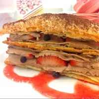 Snapdishの料理写真:Choco-Berry Mille-feuille|ChocoLatoさん