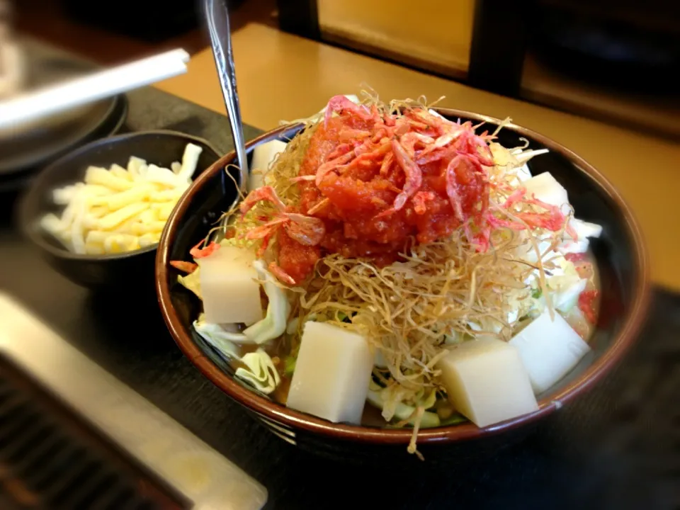 明太子もちチーズもんじゃおいしかった！|こたさん