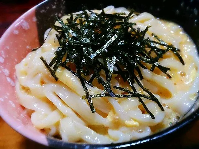 釜玉明太子うどん|ブラスワさん