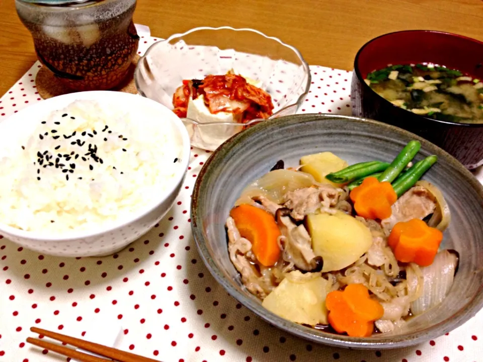 肉じゃがメインの今日の晩ご飯|miyamegu**さん