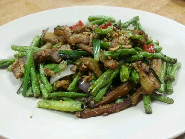 brinjal with long beans|nicoleさん