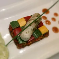 Snapdishの料理写真:rolled hamour fish on multicolor ratatouille vegetable|HKさん