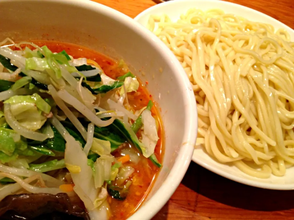 Snapdishの料理写真:野菜麺 味噌 大盛り 永久卵券|tecklさん