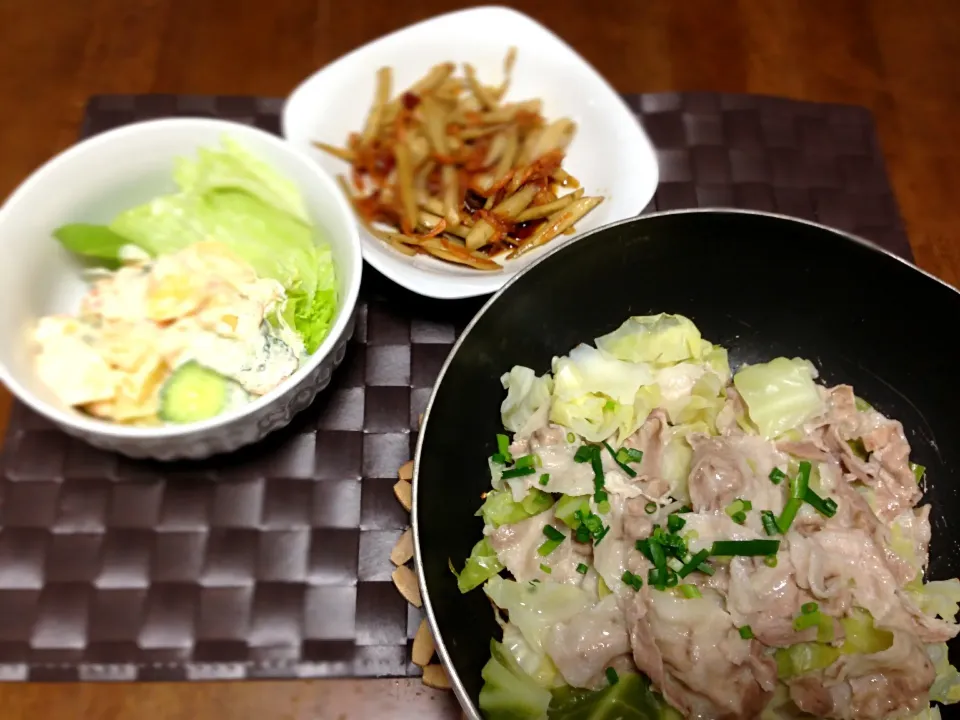 キャベツとバラ肉の重ね蒸し♡|ヒロジュンさん