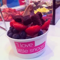 Snapdishの料理写真:Snog™ Frozen Yoghurt- chocolate with blueberries, strawberries and brownie bits|melbourne, australiaさん