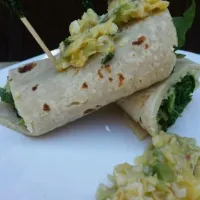 Snapdishの料理写真:Fresh Spinach Wrap with Rustic Fork Jalapeño Artichoke Spread|sonya keisterさん