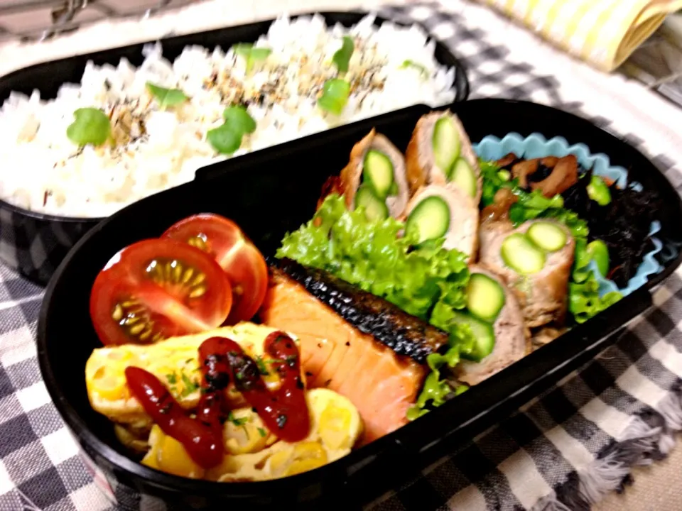 Snapdishの料理写真:６月１８日旦那弁当|ikeharaさん