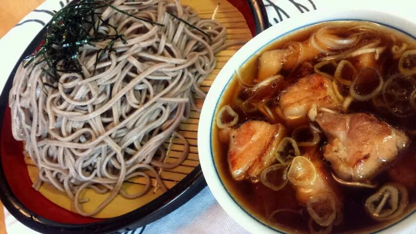 Snapdishの料理写真:冷し焼き鳥そば！|中村繁之さん