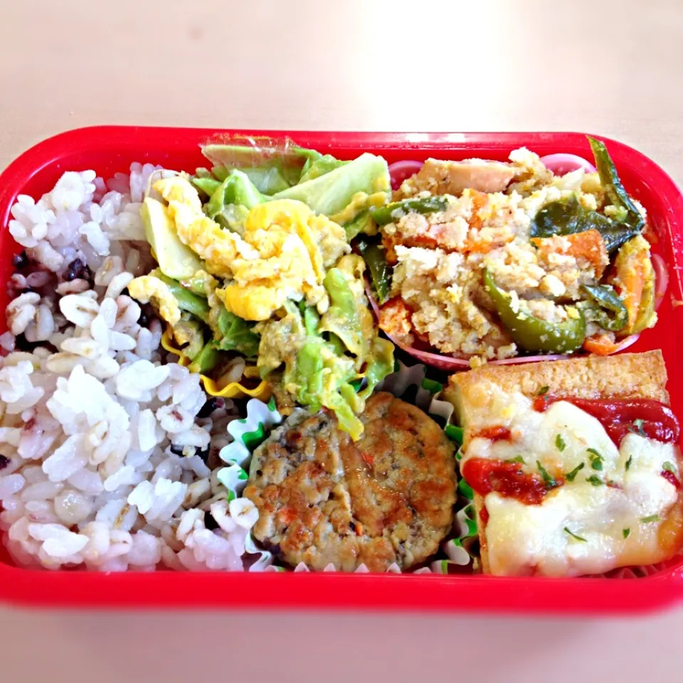 Snapdishの料理写真:適当弁当( ﾟ艸ﾟ；)|ayamenさん