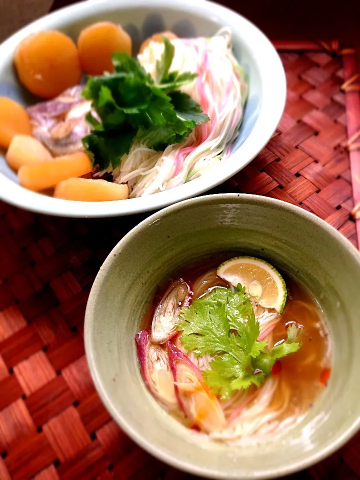 fine white noodles with Sea bream soup🐟鯛素麺|🌈Ami🍻さん