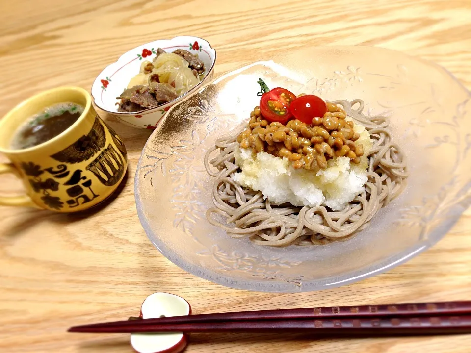 納豆おろしそば|ゆきぼぅさん