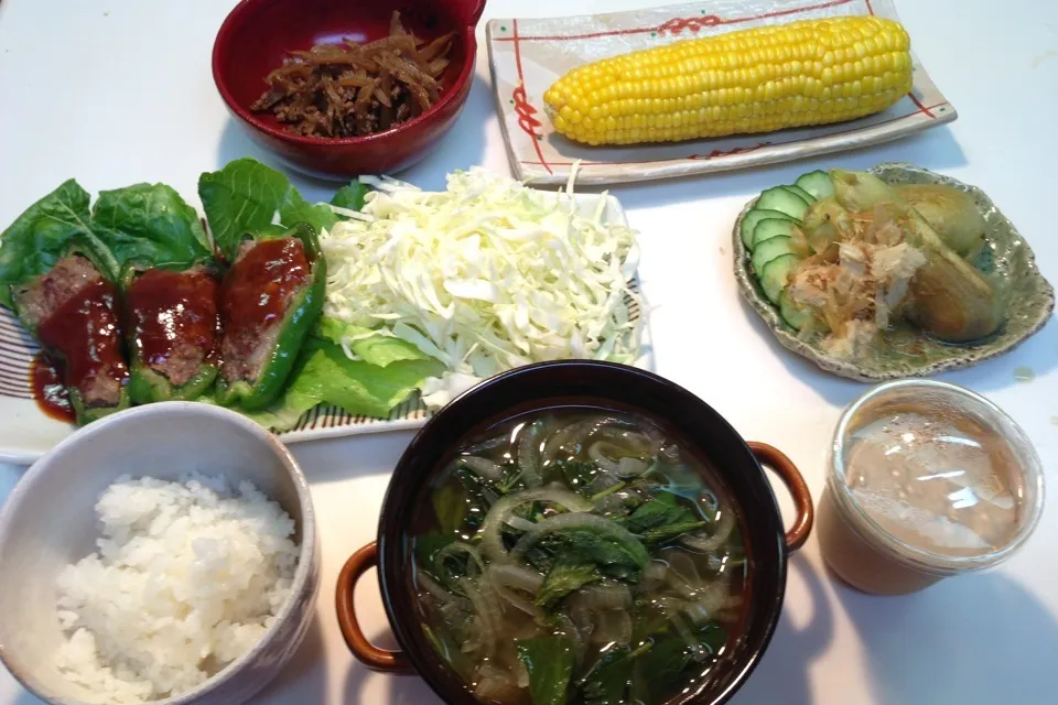 ピーマン肉詰め定食|Naoya Ishiharaさん