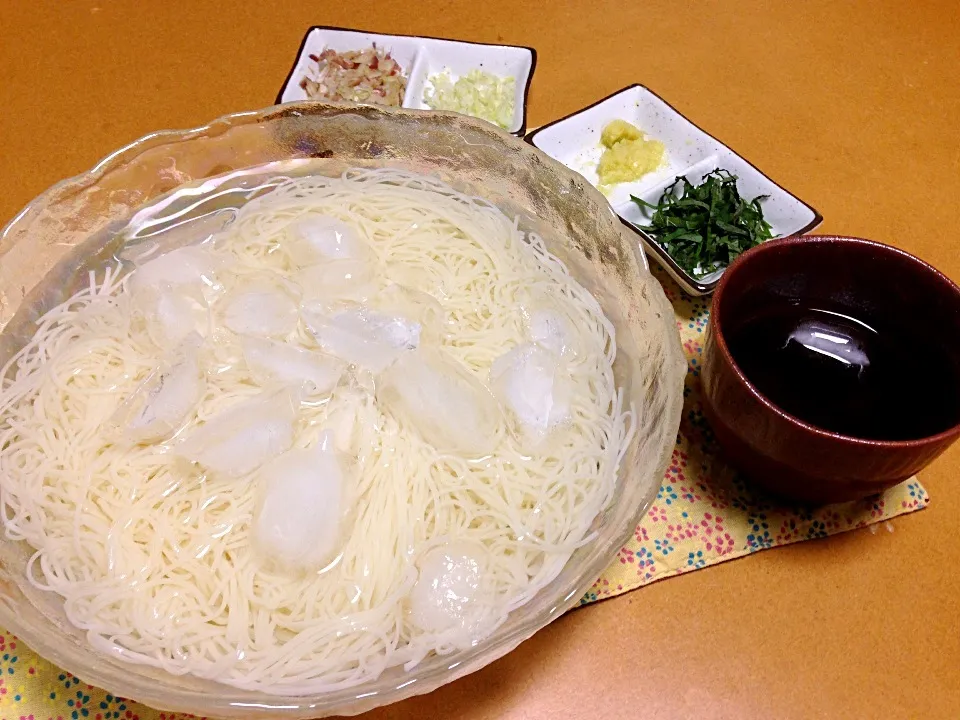 素麺!  (*^^*)  昨日のリベンジ!  (^-^)/|Kei Satoさん