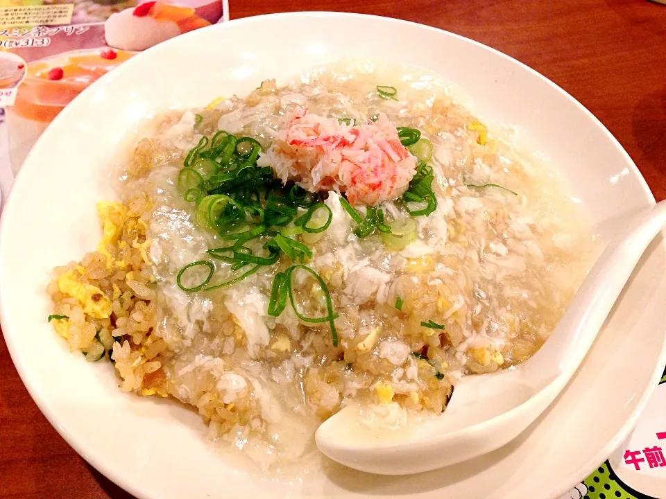 ずわい蟹のあんかけチャーハン|ひよこ饅頭さん