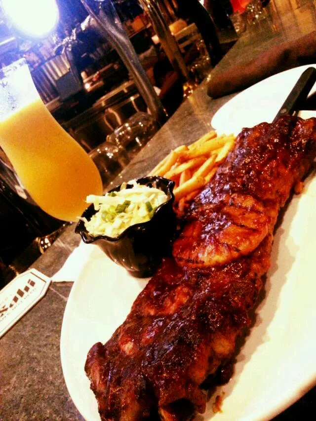 Snapdishの料理写真:honey rum bbq baby back ribs|mik limさん