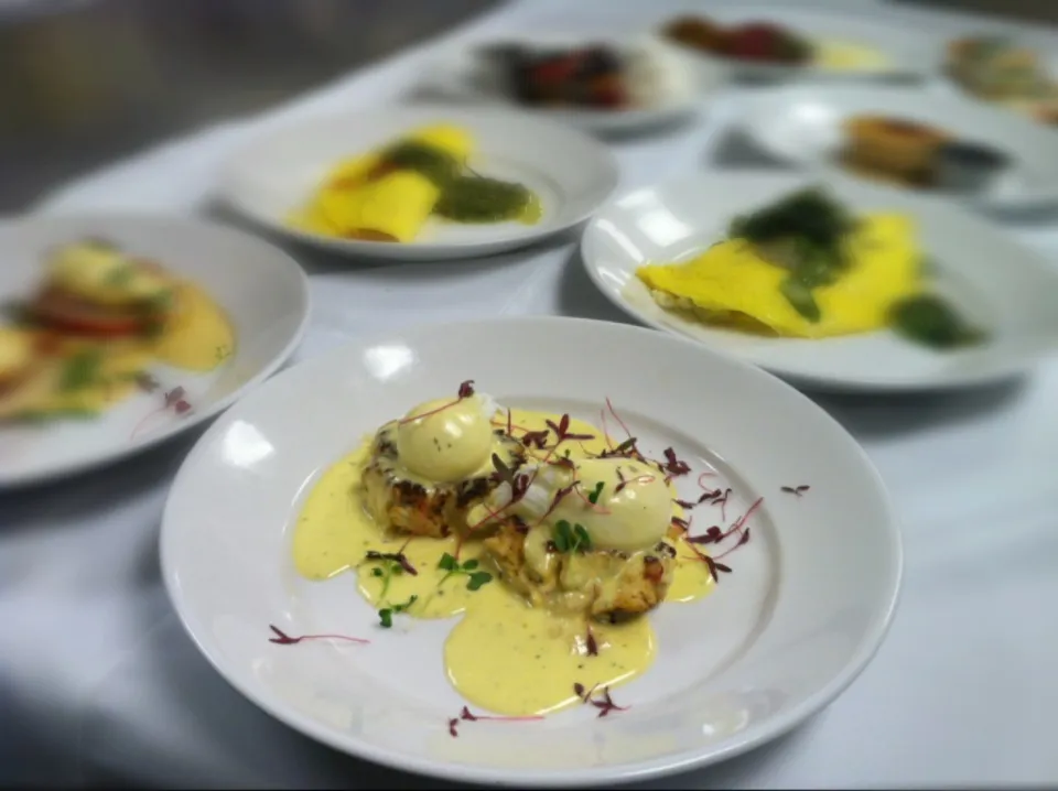 Eggs Benedict with micro greens.|Andrew C Messinaさん