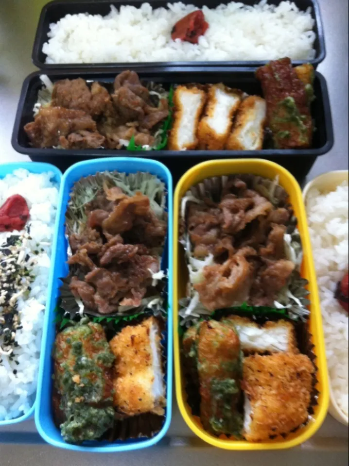 夫・息子・私のお弁当|笑美子さん