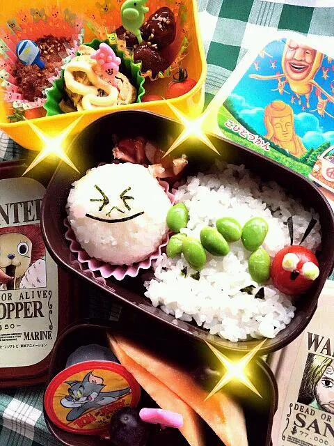 Snapdishの料理写真:息子のおべんと☆mamaさんの『6月15日のお弁当』を参考に(≧∇≦)b|インド料理ガンディ2さん