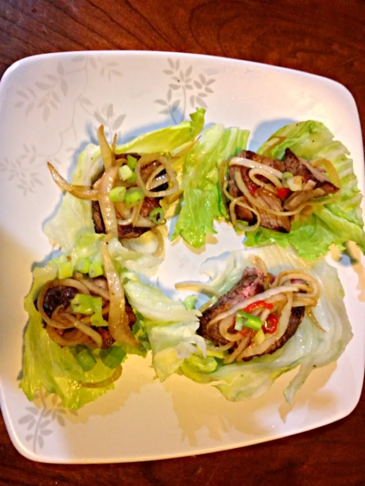 Snapdishの料理写真:Porterhouse lettuce wraps|Gwen Hernandezさん