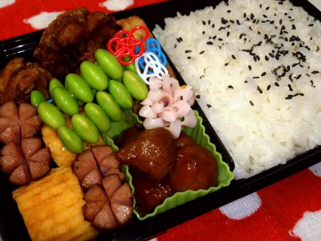 Snapdishの料理写真:パパのお弁当 6.19|千穂さん