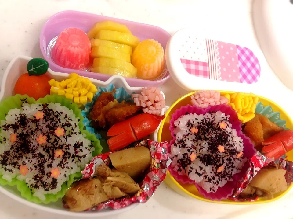 長女幼稚園お弁当〜ぎっくり腰手抜き弁♪|Yuiko Naganumaさん