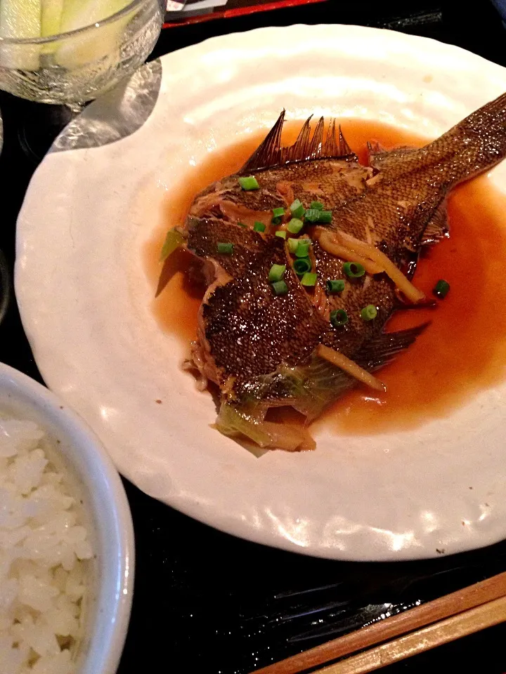 カレイの煮付け定食|tetsuさん