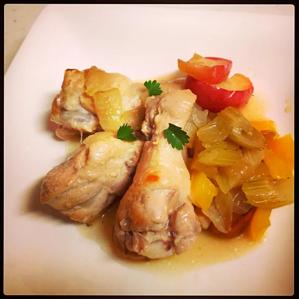 Snapdishの料理写真:Apple chicken|Bear Hugさん