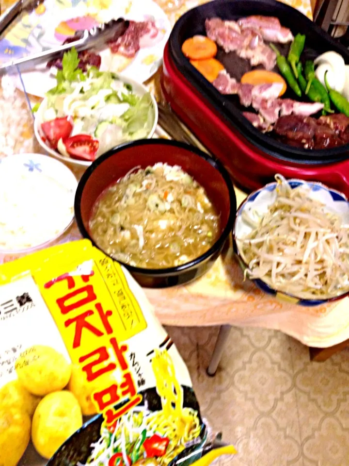 じゃがいも麺のラーメン、焼肉|ＳＵＺＵＫＩさん