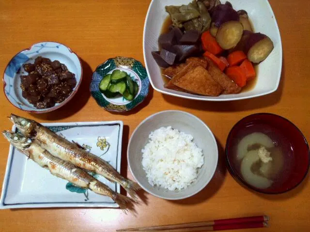 地物素材で＊メギス塩焼き定食|まゆきさん