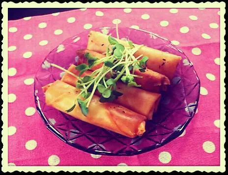 ハムとチーズの春巻き|manamiさん