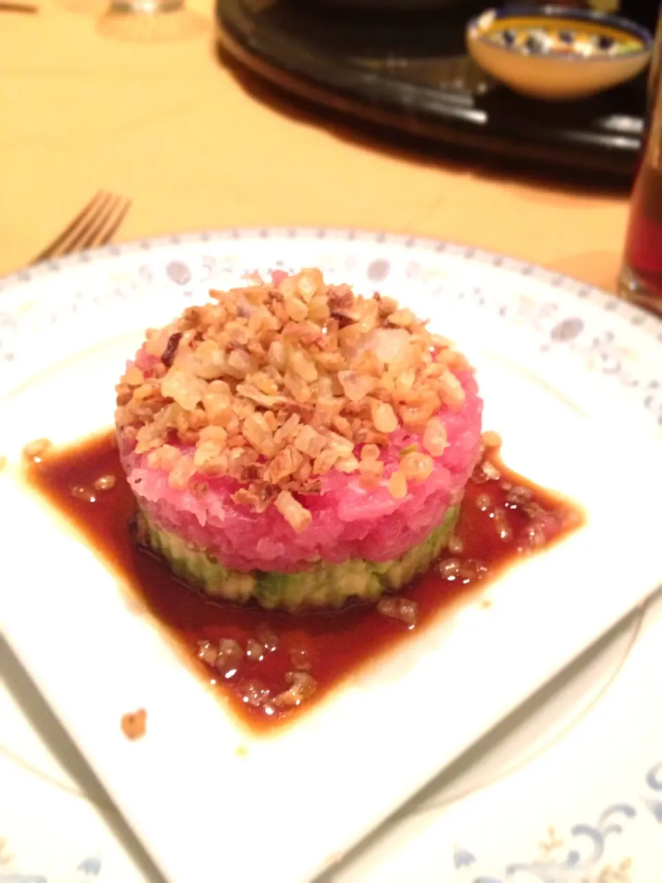 Tuna tartar tower|deborah simonさん