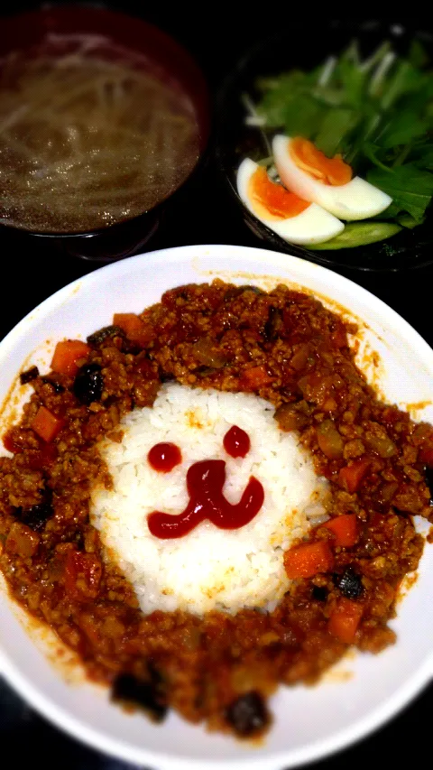 蒸し暑さを吹き飛ばせ！キーマカレー|あおいさん