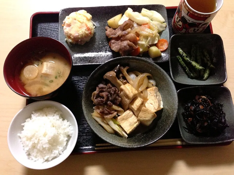 肉豆腐定食♪( ´▽｀)|もんちゃんさん