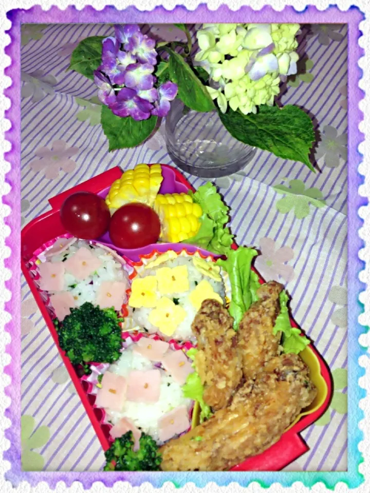 ゆっぴーの紫陽花弁当|kumiさん