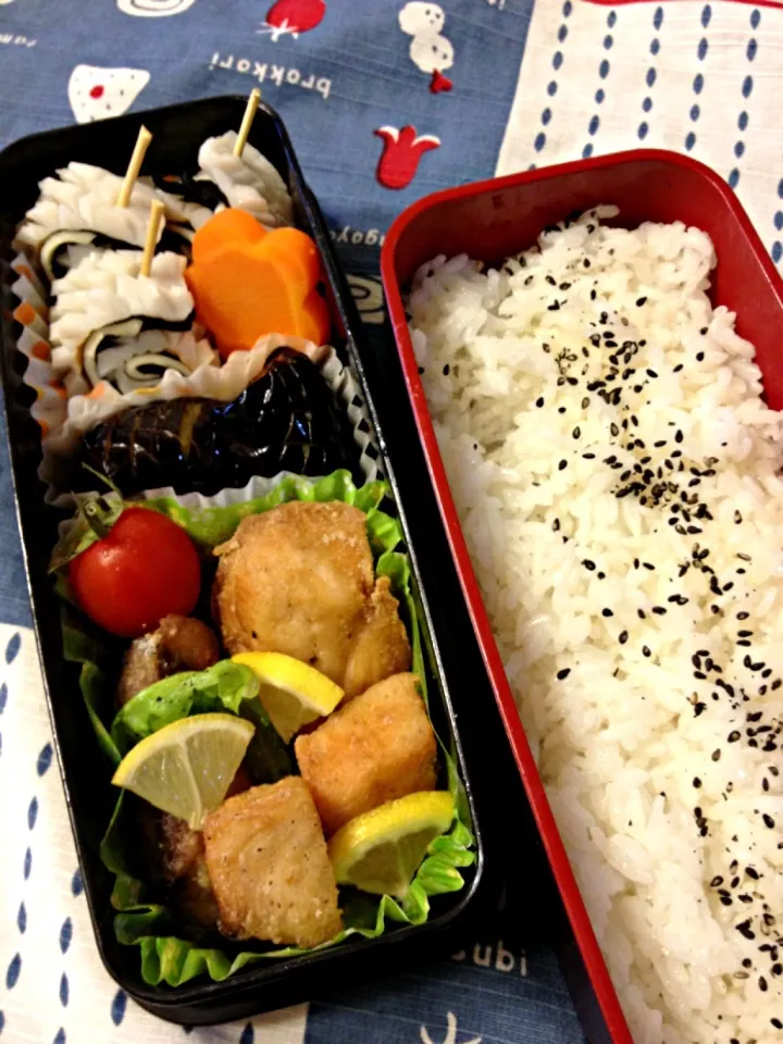 高校生弁当 ブリの竜田揚げ|よよさん