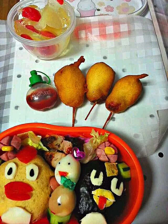 Snapdishの料理写真:そらジロー、くもジロー弁当|meguppoさん