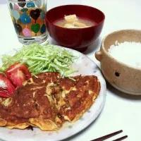 夏バテ対策。納豆オムレツスタミナ定食|関谷未花子さん