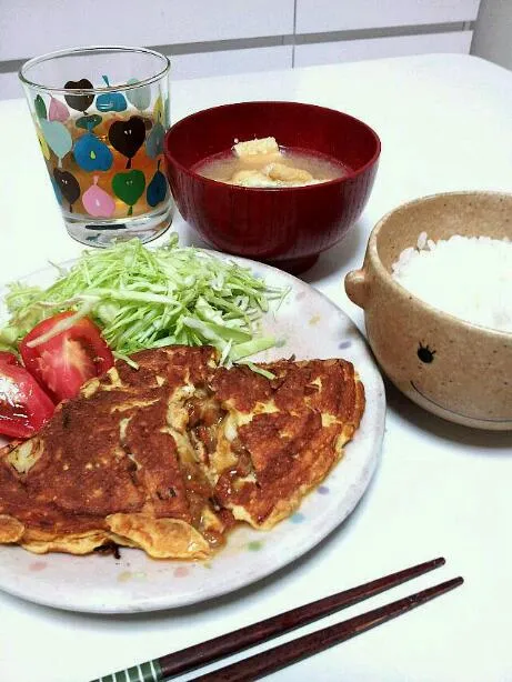 夏バテ対策。納豆オムレツスタミナ定食|関谷未花子さん